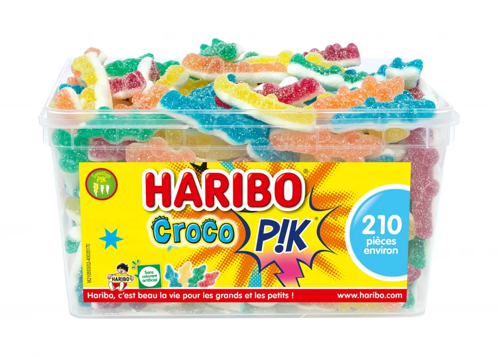 Bonbons acidulés gélifiés miami pik Haribo